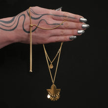 Load image into Gallery viewer, CLEOPATRA LAYERED GEM BOLO NECKLACE | Gold