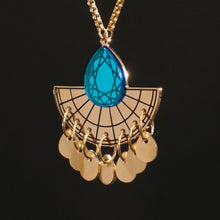 Load image into Gallery viewer, CLEOPATRA LAYERED GEM BOLO NECKLACE | Gold