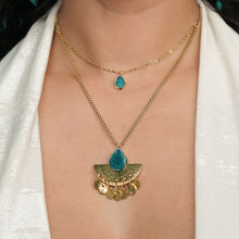 Load image into Gallery viewer, CLEOPATRA LAYERED GEM BOLO NECKLACE | Gold