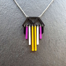 Load image into Gallery viewer, ENBY NONBINARY CHIMETTES NECKLACE