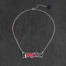Load image into Gallery viewer, Australian handmade Meaningful LOVE REVOLUTION Statement Necklace by Maine and Mara