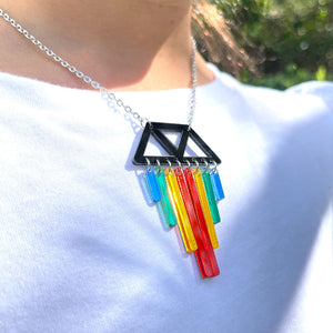 Necklace CHIMETTES RAINBOW KIDS NECKLACE Rainbow Chimes pride necklace I made in Sydney