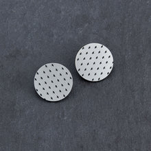 Load image into Gallery viewer, Handmade Maine and Mara Silver PLUS SIDE OVERSIZED Statement Studs