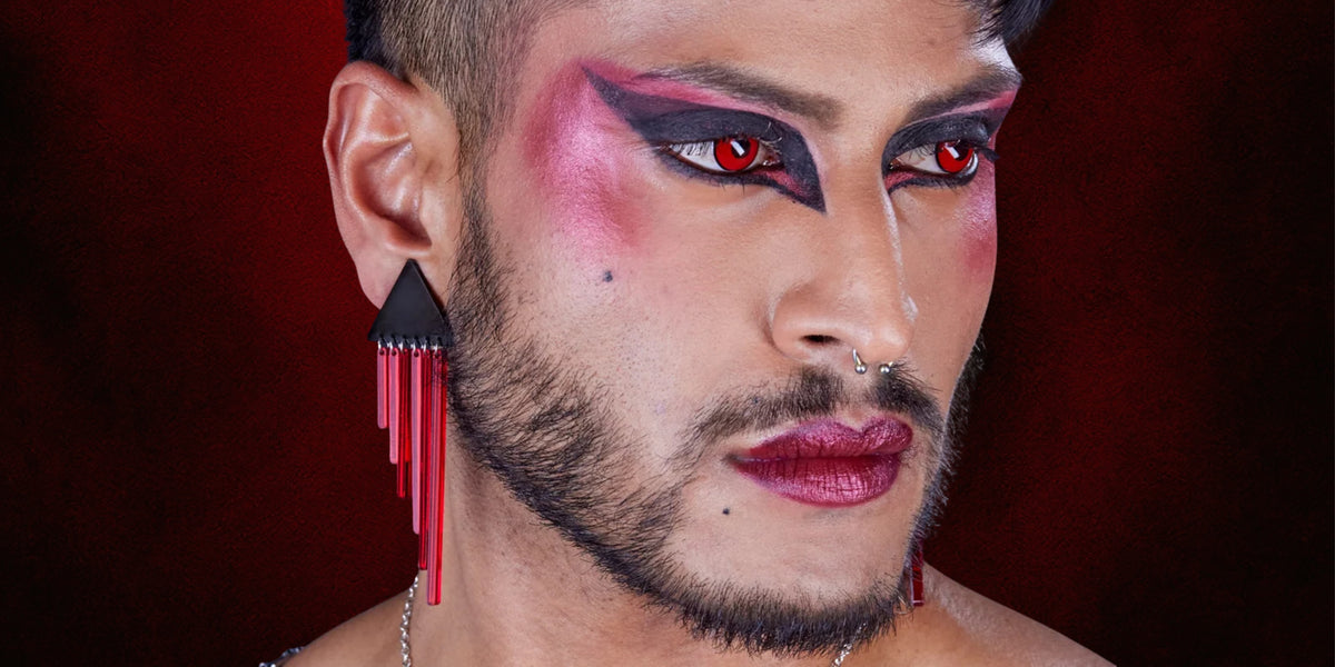 BLOOD RED & BLACK