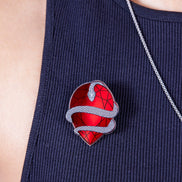 MEDUSA Gem Brooch | Ruby + Onyx