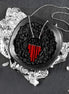ISIS CHIMETTES NECKLACE|  Ruby + Onyx
