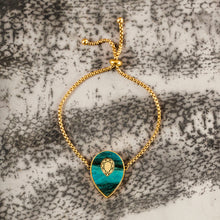 Load image into Gallery viewer, MEDUSA Marble Gem Bracelet | Agate + Gold