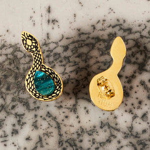 MEDUSA Snake Studs | Gold Ear Crawlers