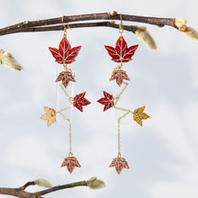 Load image into Gallery viewer, AUTUMN IVY HOOK EARRINGS