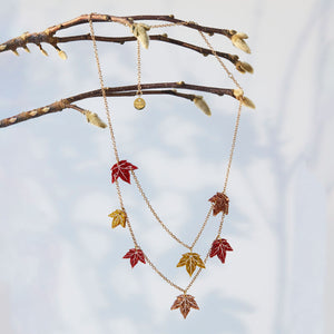 AUTUMN IVY VINE STATEMENT NECKLACE