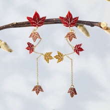 Load image into Gallery viewer, AUTUMN IVY DANGLE EARRINGS