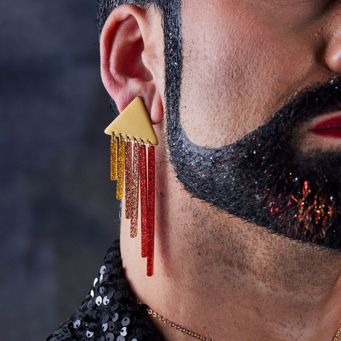 SPICY CHIMES Gold Clip-on + Stud Earrings