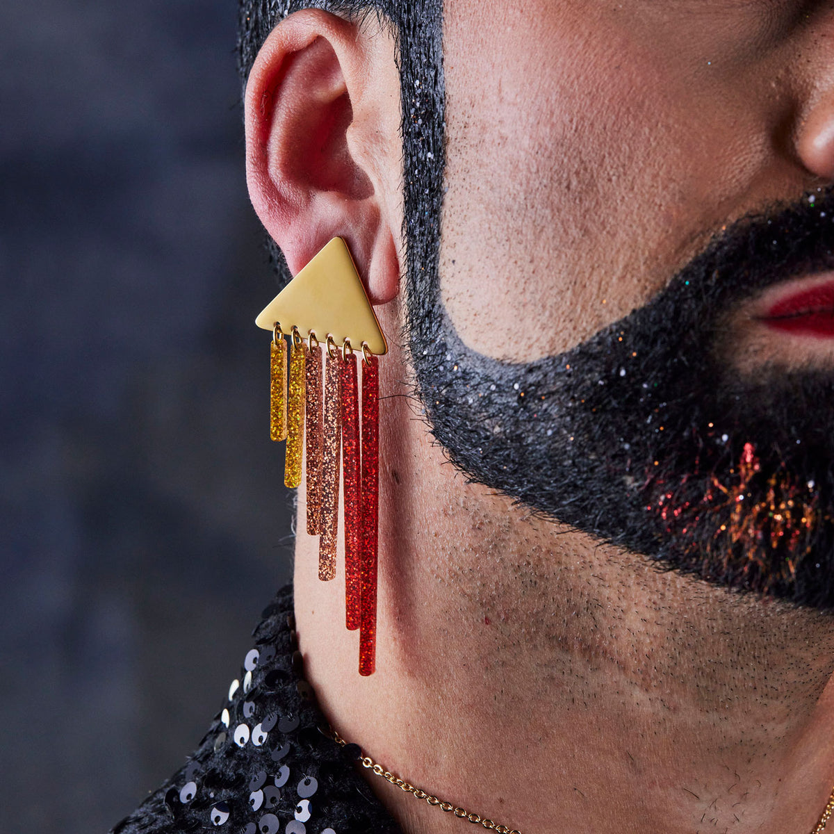 SPICY CHIMES Gold Clip-on + Stud Earrings