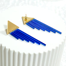 Load image into Gallery viewer, SAPPHIRE OSIRIS CHIMES | Gold Studs