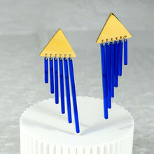 Load image into Gallery viewer, SAPPHIRE OSIRIS CHIMES | Gold Studs