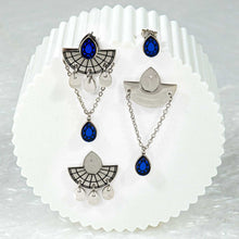 Load image into Gallery viewer, CLEOPATRA STACKABLE STUDS | Silver with Ruby, Amethyst or Emerald gems