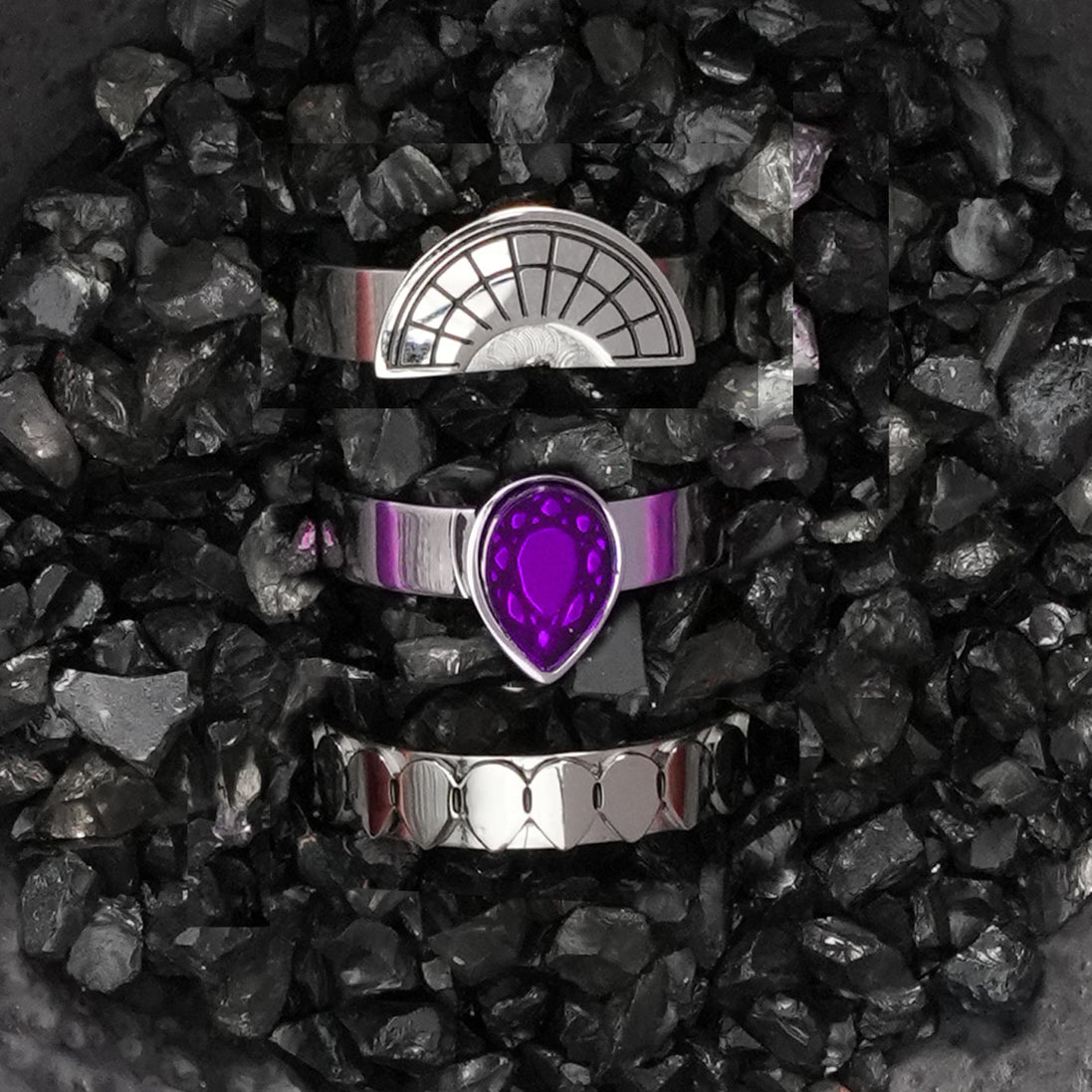 CLEOPATRA STACKER RINGS| Silver