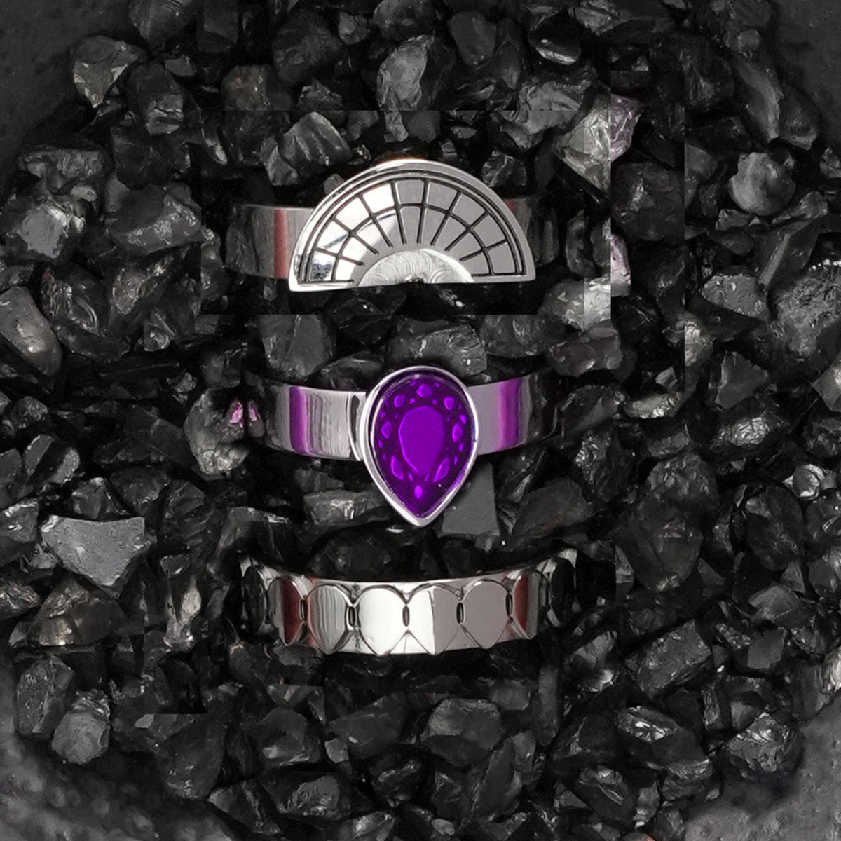 CLEOPATRA STACKER RINGS| Silver