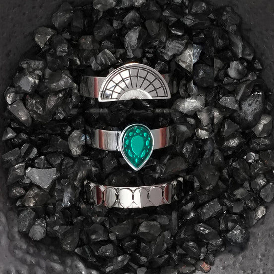 CLEOPATRA STACKER RINGS| Silver