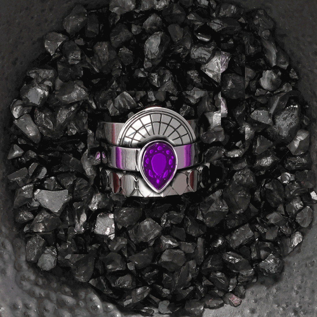 CLEOPATRA STACKER RINGS| Silver