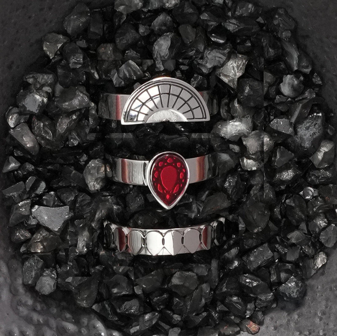 CLEOPATRA STACKER RINGS| Silver