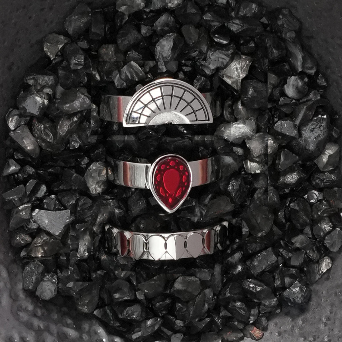 CLEOPATRA STACKER RINGS| Silver