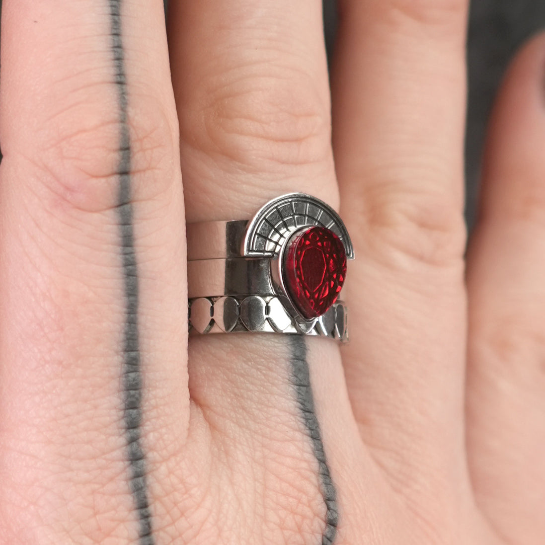 CLEOPATRA STACKER RINGS| Silver