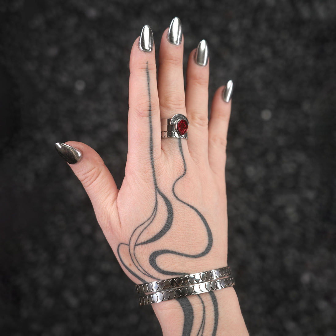 CLEOPATRA STACKER RINGS| Silver