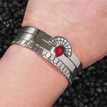 Load image into Gallery viewer, CLEOPATRA STACKABLE CUFF BRACELET SETS | Silver