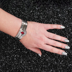 CLEOPATRA STACKABLE CUFF BRACELET SETS | Silver