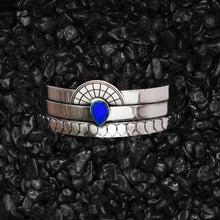 Load image into Gallery viewer, CLEOPATRA STACKABLE CUFF BRACELET SETS | Silver