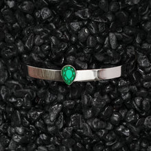 Load image into Gallery viewer, CLEOPATRA GEM CUFF BRACELET | Silver