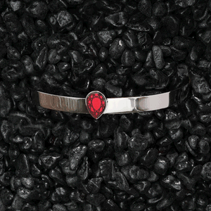 CLEOPATRA GEM CUFF BRACELET | Silver
