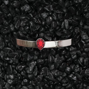 CLEOPATRA GEM CUFF BRACELET | Silver