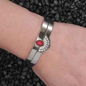 CLEOPATRA STACKABLE CUFF BRACELET SETS | Silver