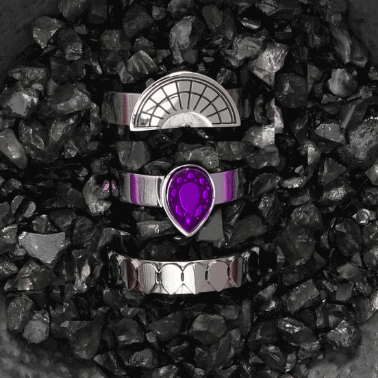 CLEOPATRA STACKER RINGS| Silver