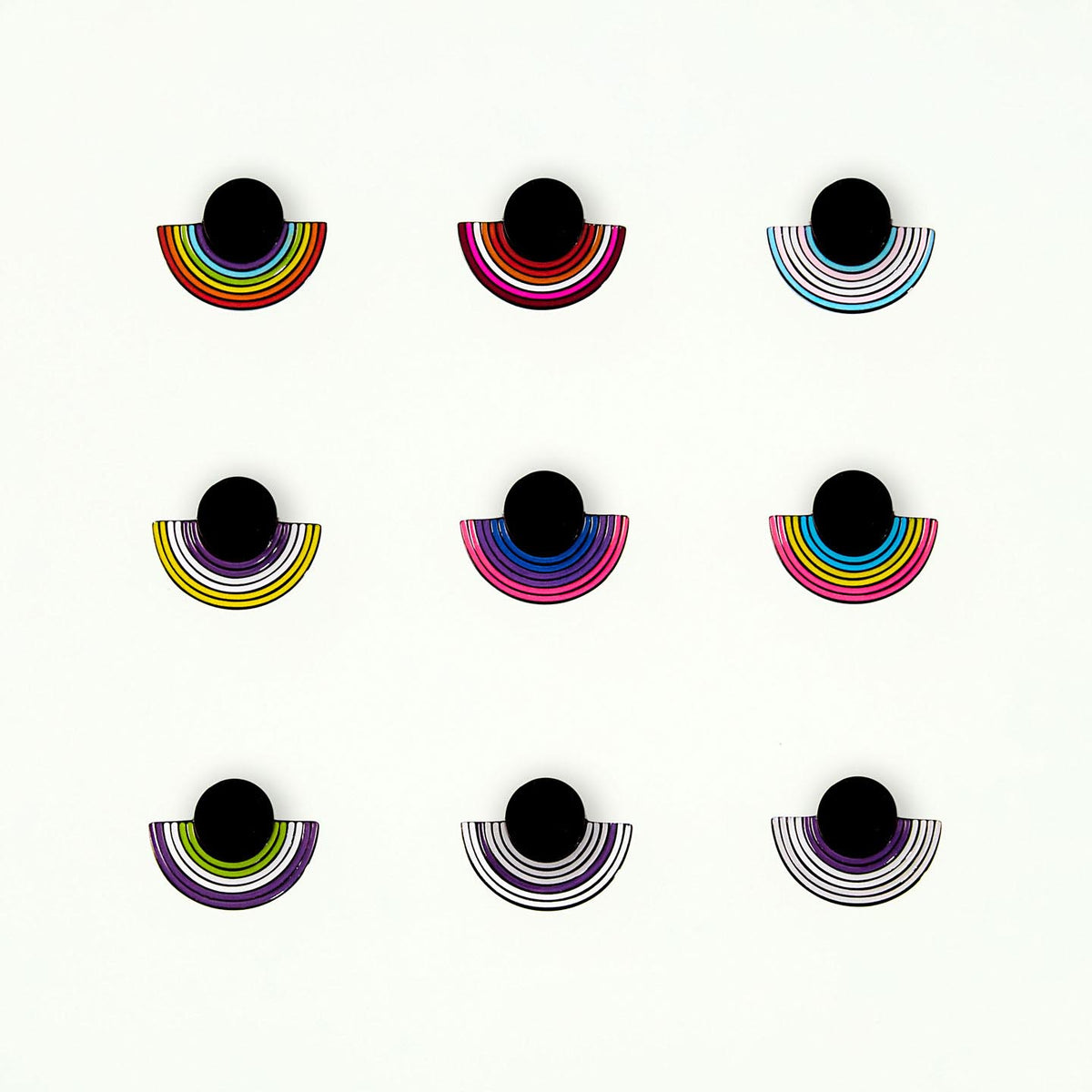 JE SUIS JACKET STUDS | LGBTQ FLAG TWIN SET STUDS