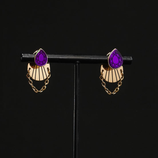 CLEOPATRA ARMOURED JACKET GEM STUDS TWIN SET | Gold
