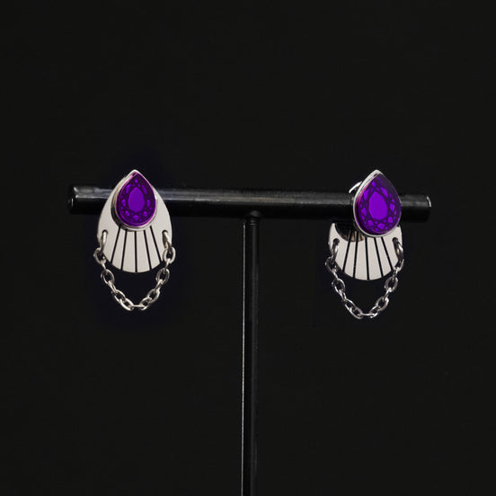 CLEOPATRA ARMOURED JACKET GEM STUDS TWIN SET | Silver