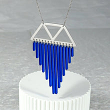 Load image into Gallery viewer, SAPPHIRE ISIS CHIMES NECKLACE| Silver