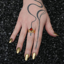 Load image into Gallery viewer, CLEOPATRA GEM RINGS | Gold with ruby or teal