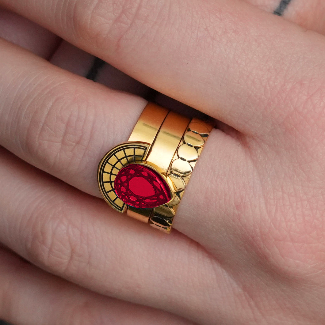 CLEOPATRA STACKER RINGS | Gold