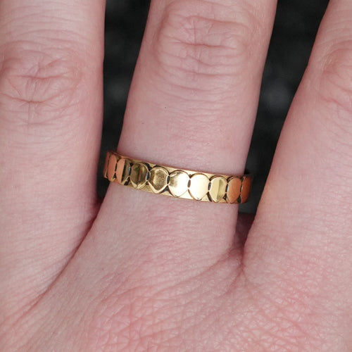 CLEOPATRA GOLD SNAKE SCALE RING
