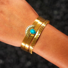 Load image into Gallery viewer, CLEOPATRA STACKABLE CUFF BRACELET SETS | Gold