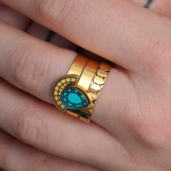 CLEOPATRA STACKER RINGS | Gold