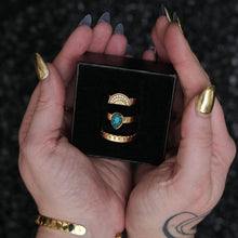 Load image into Gallery viewer, CLEOPATRA GEM RINGS | Gold with ruby or teal