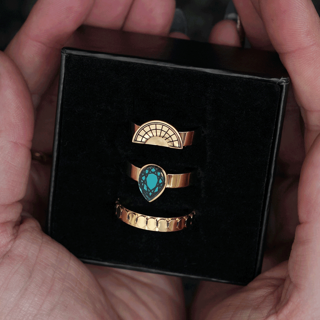 CLEOPATRA STACKER RINGS | Gold