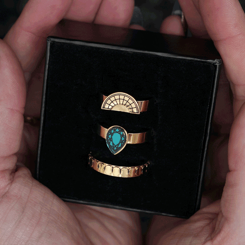 CLEOPATRA STACKER RINGS | Gold