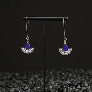 CLEOPATRA LONG HOOKED SUNBURSTS | Silver