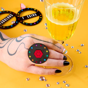 CROWN JEWEL ADJUSTABLE RING